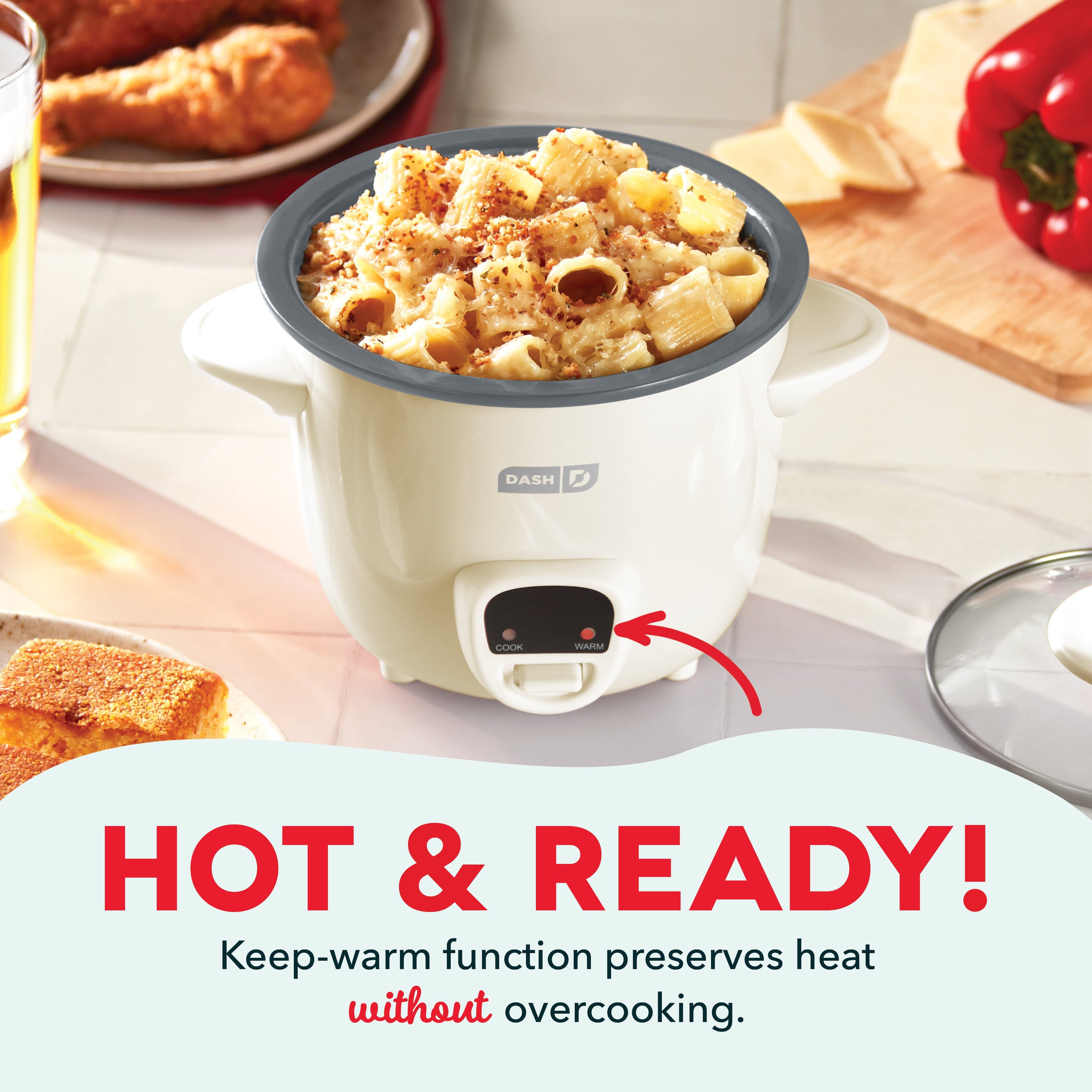 Mini Rice Cooker with Keep Warm